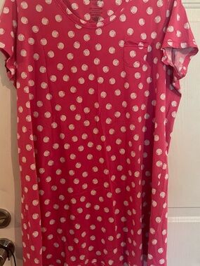 White Stag Pink Polka Dot Nightshirt